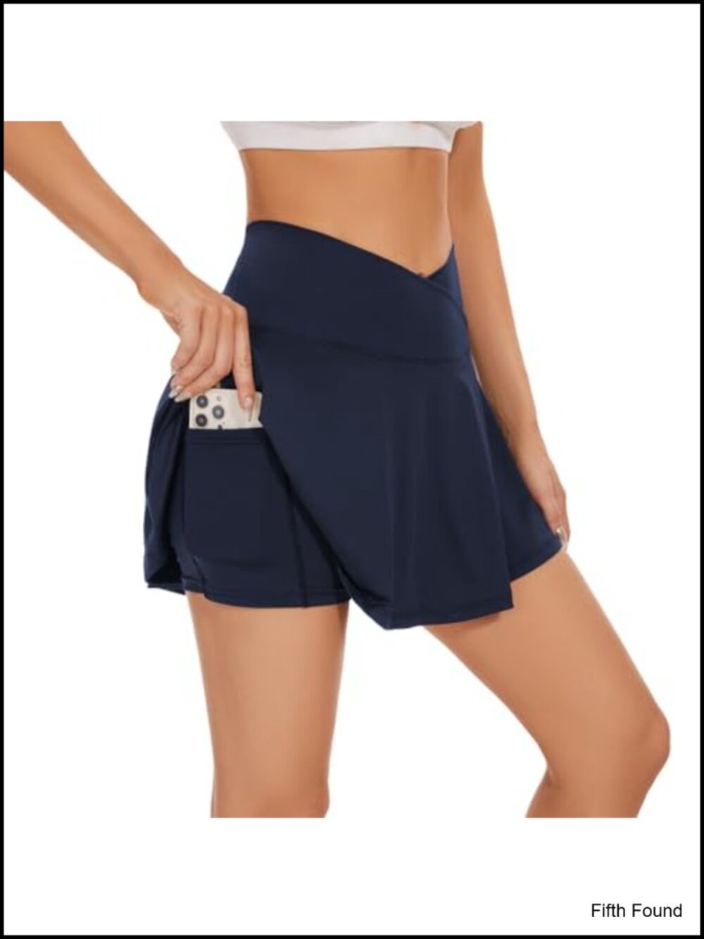 Pleated Tennis Skort with Pockets High Waisted Golf Skirt Built-in Shorts